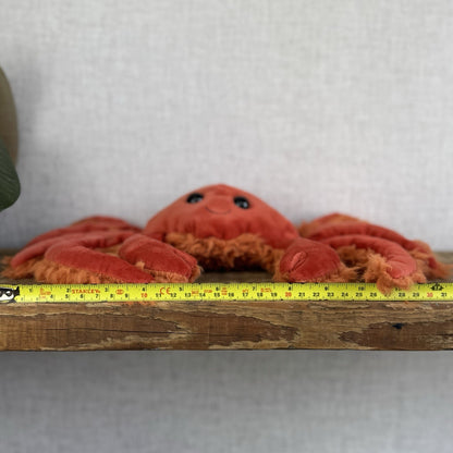Jellycat Spindleshanks Crab - Red Fluffy Legs Crab Retired Soft Toy Beanie 12”