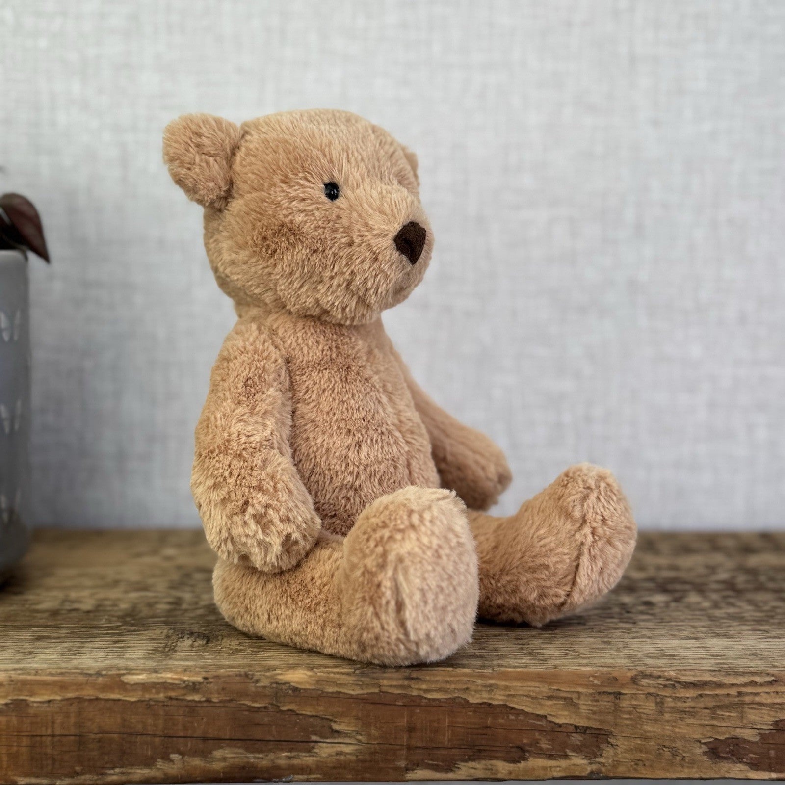 Jellycat Small Butterscotch Bear - Retired Brown Beige Bear Soft Toy Beanie 8”