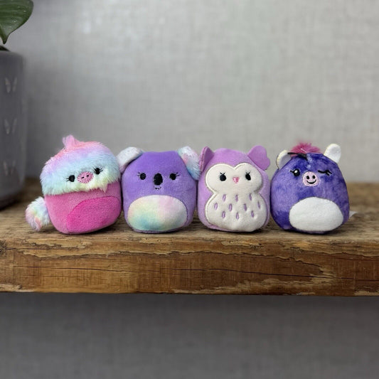 Squishmallow Squishville - Purple Mix - Renate, Abilene, Holly & Helena 2” Tiny
