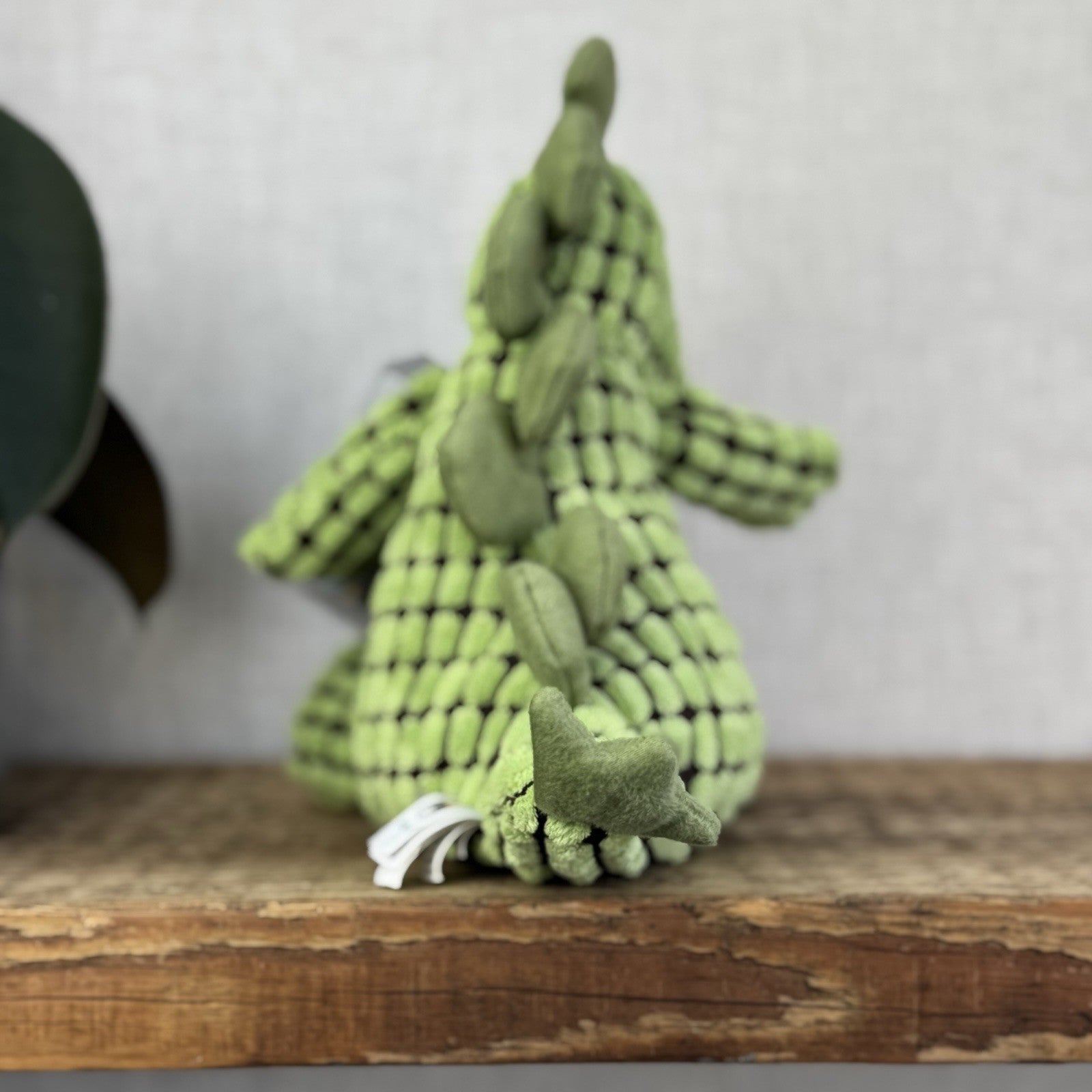 Jellycat Small Cordy Roy Dino - Small Green Corduroy Doppy Dino Beanie Plush 8"