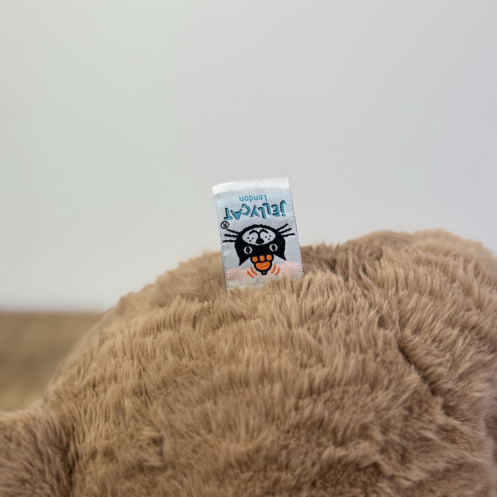 Jellycat Large Cocoa Bear - Large Brown Textured Retired Bear 16"