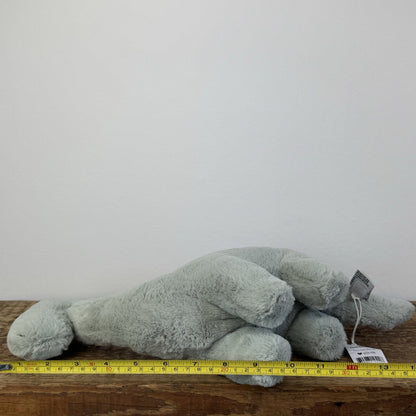 Jellycat Medium Fossily Brontosaurus Soft Toy - Green Dinosaur