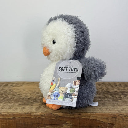 Jellycat Little Penguin - Fluffy Penguin Small Beanie Plush Retired 7"