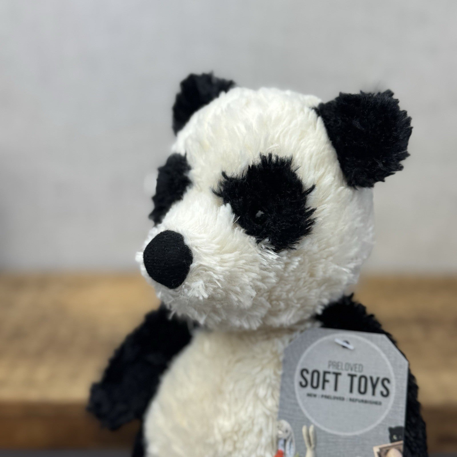 Jellycat Small Bartlesham Panda Teddy Small Size Vintage Collectible Beanie 11”