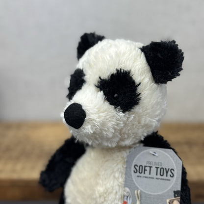 Jellycat Small Bartlesham Panda Teddy Small Size Vintage Collectible Beanie 11”