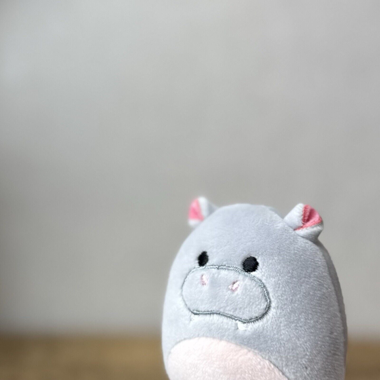 Squishmallow Squishville - Benedict The Grey Hippo - Tiny Hippo Squishmallow 2”