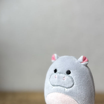 Squishmallow Squishville - Benedict The Grey Hippo - Tiny Hippo Squishmallow 2”