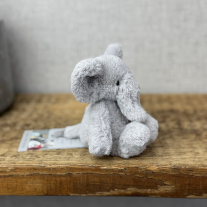 The Little White Company Tiny Bashful Grey Elephant - Mini Elephant (Jellycat) 