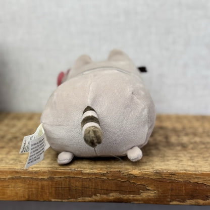 Gund Pusheen Cat Log Plush Retired Grey Tabby Cat 6"