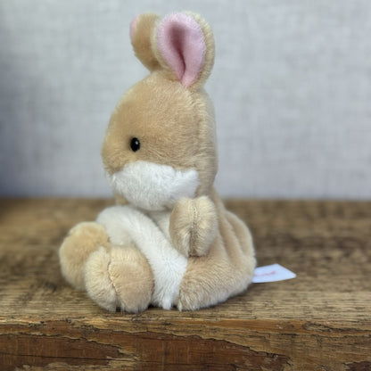 Aurora - Palm Pals Mini Beanbag Plush - Ella Bunny Soft Toy Mini Rabbit 5"
