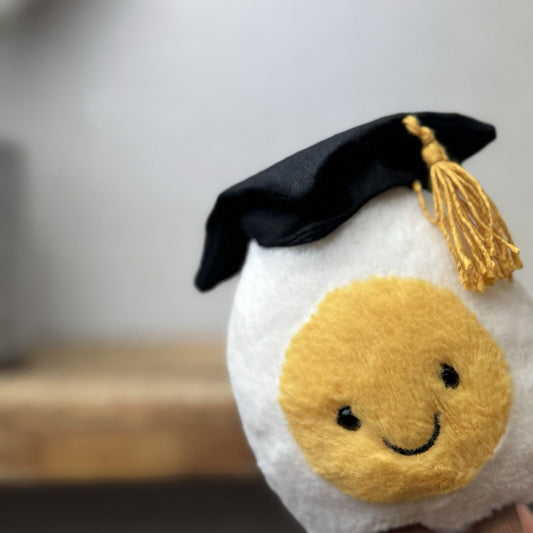 Jellycat Amuseable Boiled Egg Graduation - Graduation Gift Egg Soft Toy Beanie