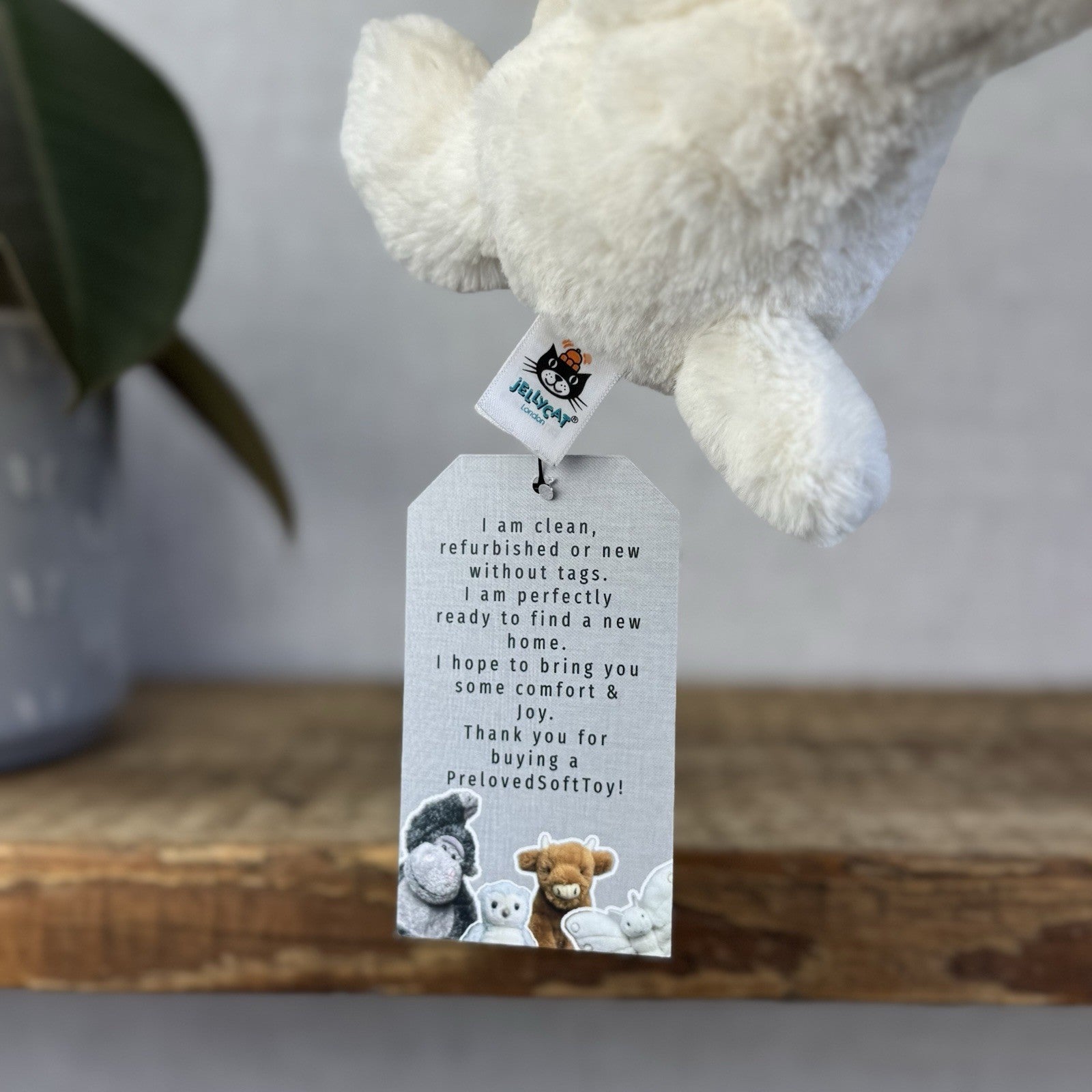 Jellycat Bashful Lamb Soother - Sheep Lamb Cream Comfort Blanket Baby Gift NWOT