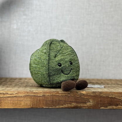 Jellycat Amuseable Glisten Brussels Sprout - Christmas Plush Soft Toy 4”