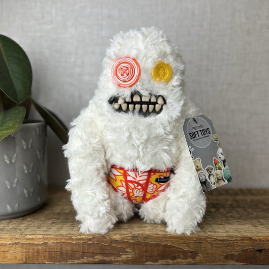 Fuggler Budgie Fuggler - Sasquoosh White Fuggler In Pants Retired Rare Monster