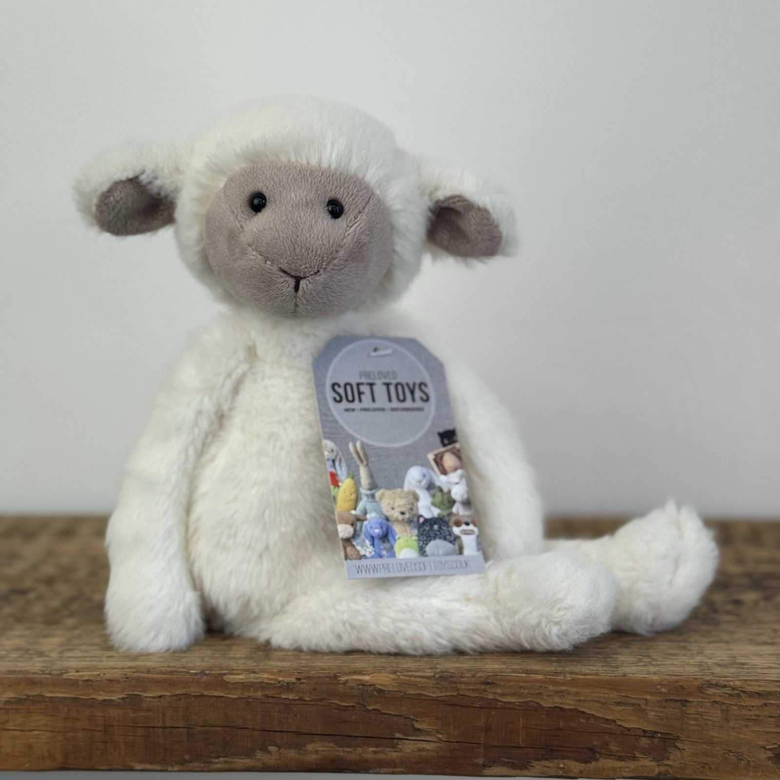 Jellycat Sweetie Lamb - Medium Fluffy Beige Face Lamb Retired/Rare 12"