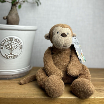 Jellycat Pelhamby Monkey - Medium Monkey Rare Retired Jellycat 12”