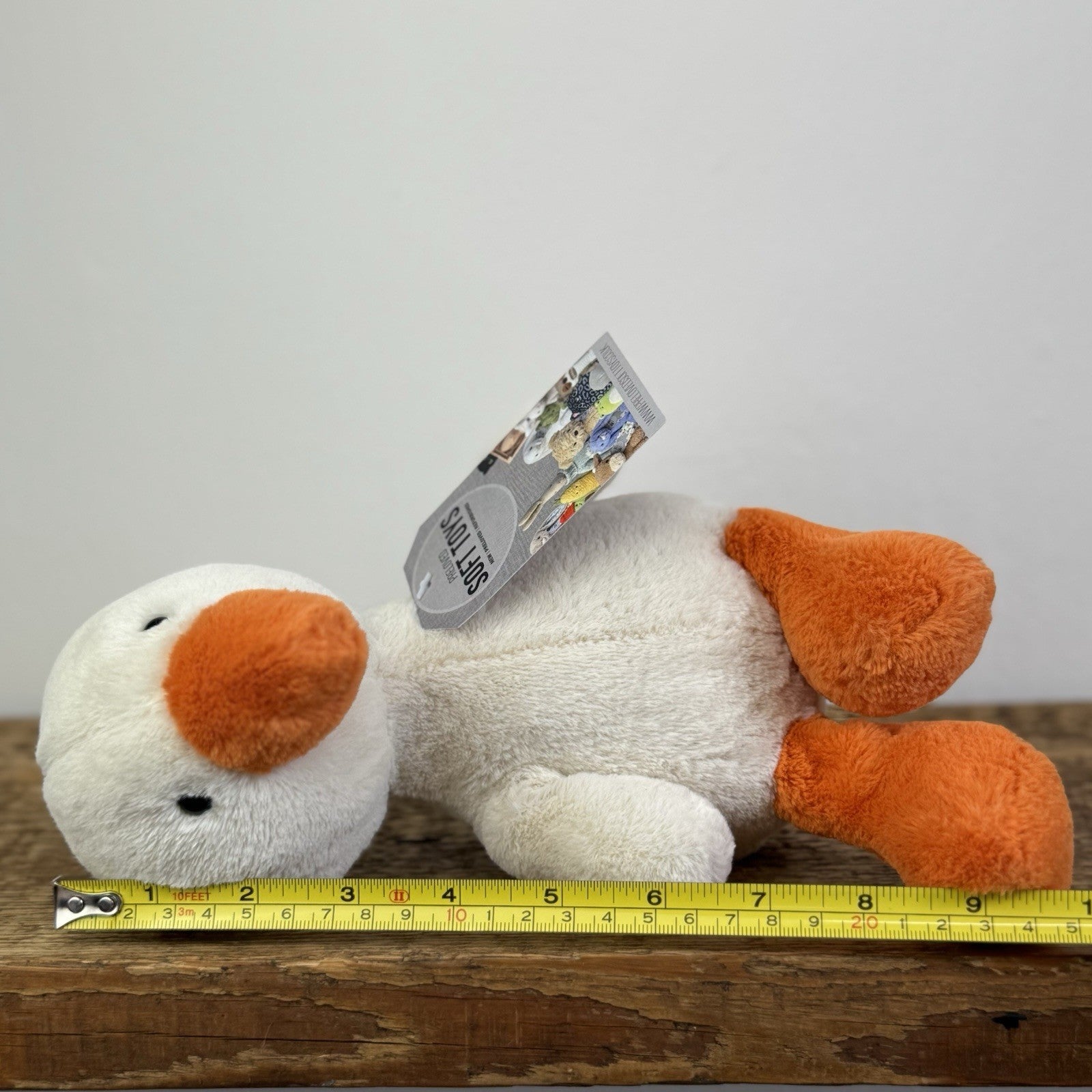 Jellycat Nimbus Duck - Small Short Fur Cream Duckling Soft Toy Retired 10"