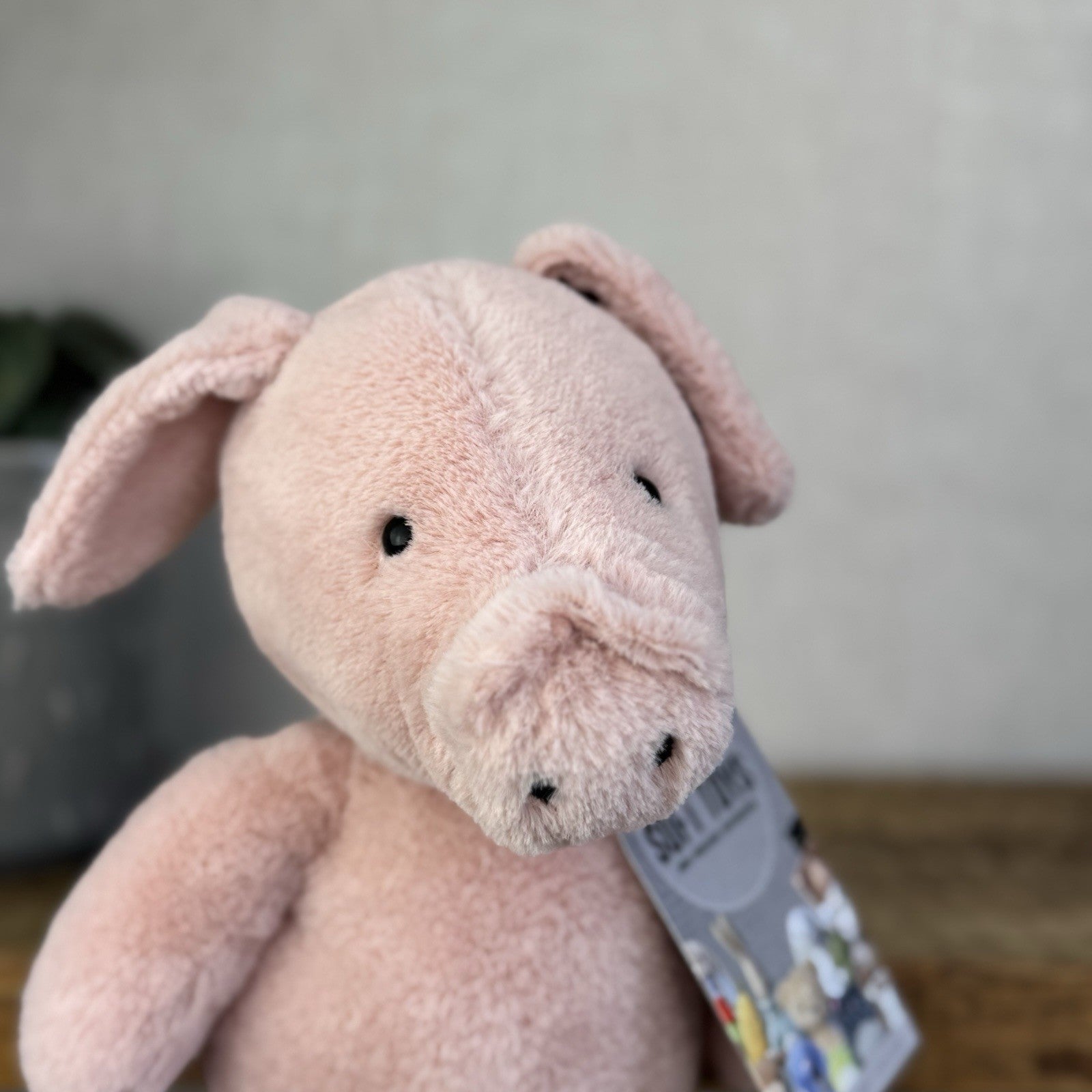 Jellycat Nimbus Pig - Chunky Retired Pink Piglet Soft Toy Plush Rare 9”