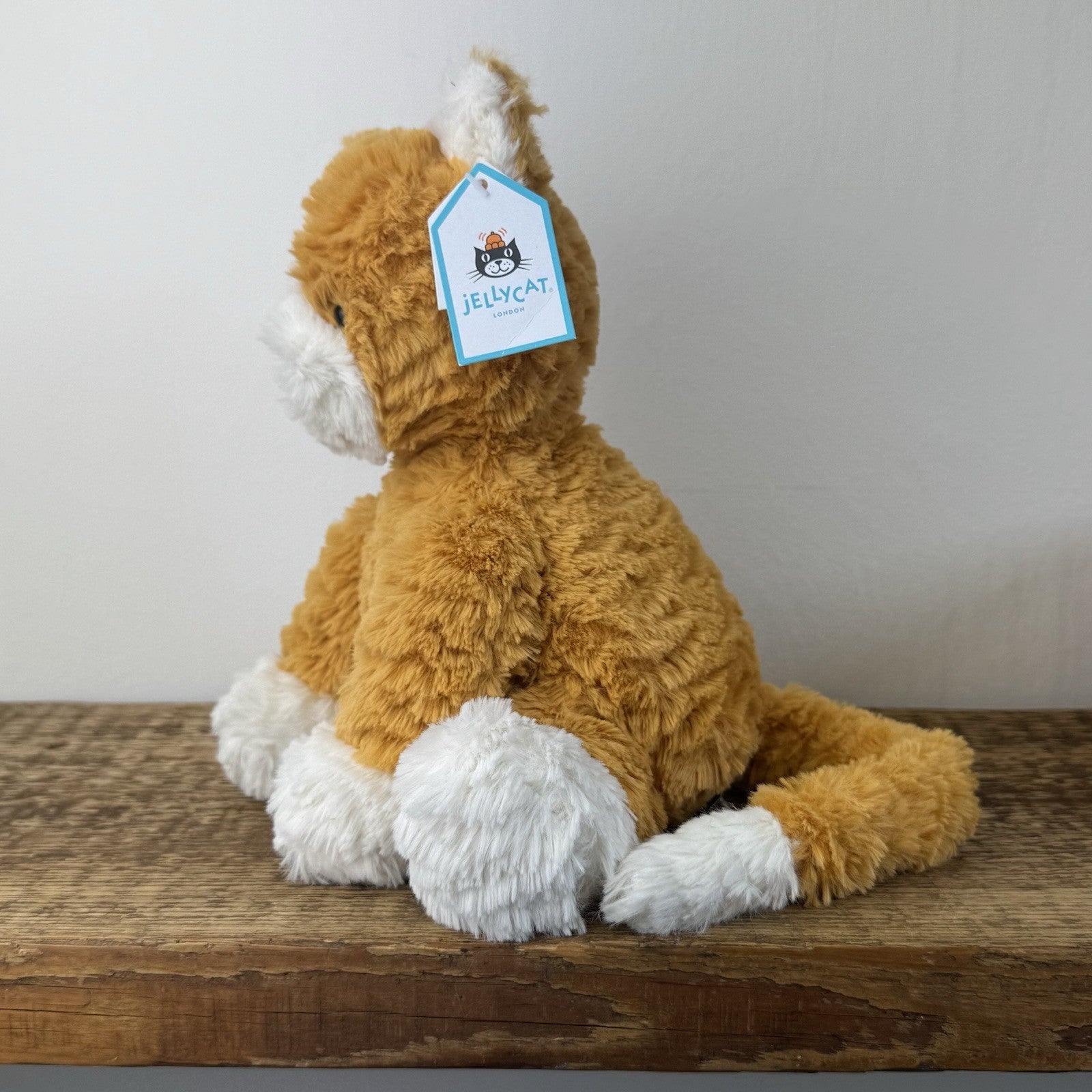 Jellycat Fuddlewuddle Ginger Kitty - Orange Cat Soft Toy Beanie 8"