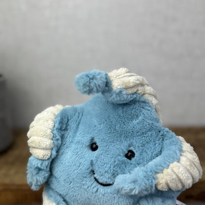 Jellycat Skye Starfish Plush Toy - Small Blue Beanie Starfish Sea Theme 8" (#2)