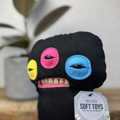 Fuggler Funny Ugly Monster Laboratory Misfit Annoyed Alien Black Multi 9"