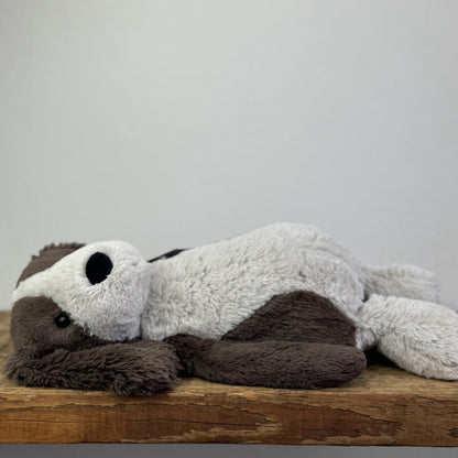 Jellycat Medium Fudge Puppy - Brown/Cream Soft Toy Dog Spaniel Beanie Pup 12" 