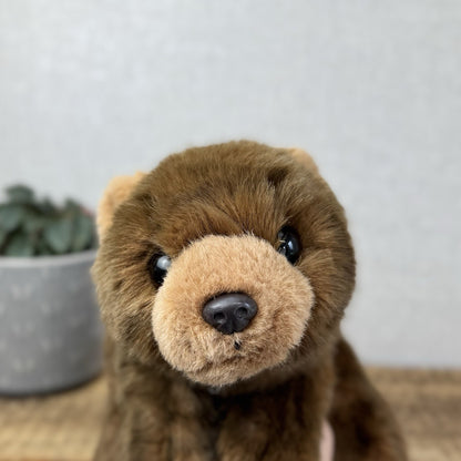 TY Baby Buddy Bear 1991 - Rare Flat Black Bear Brown Floppy Bear Hard To Find