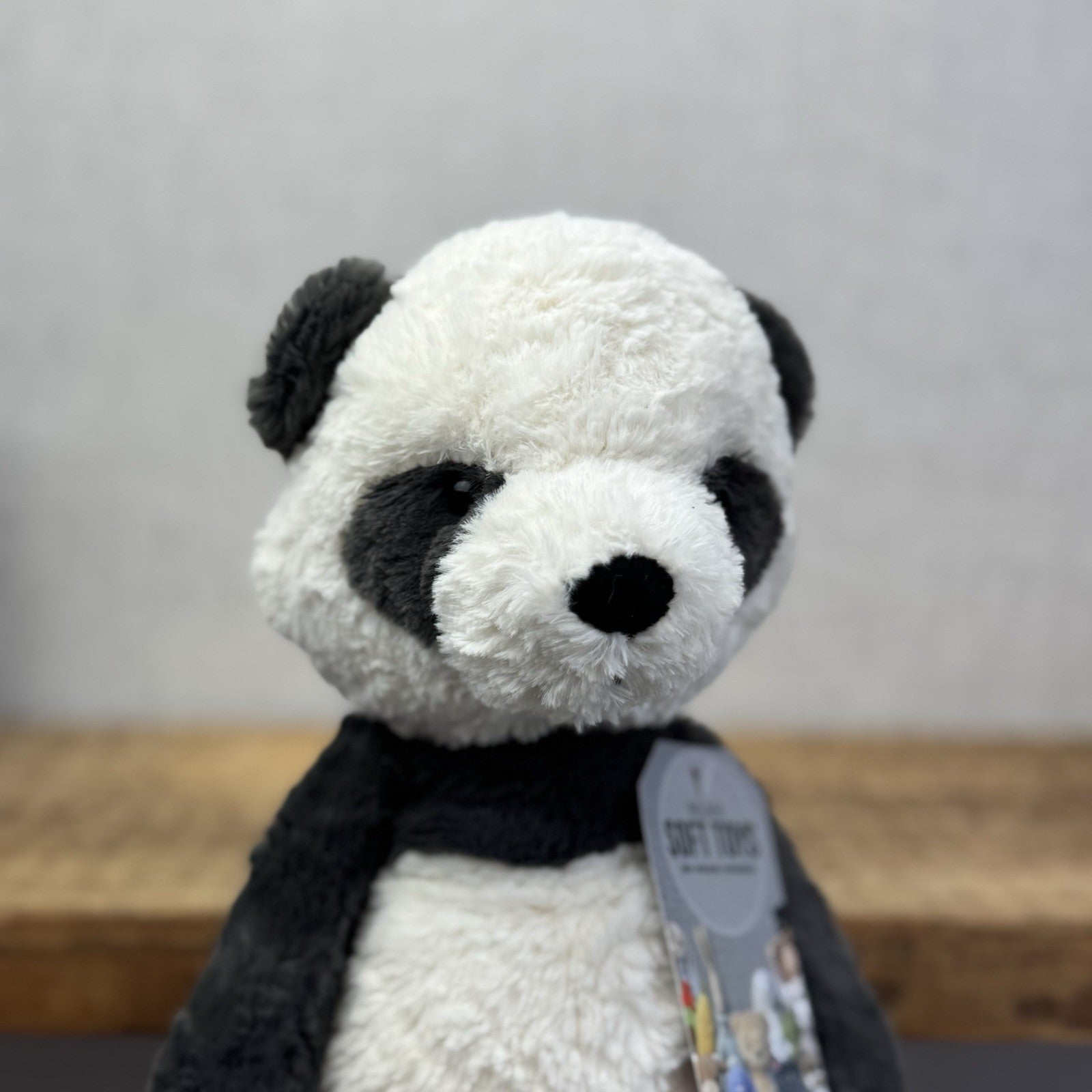 Jellycat Tuffet Panda - Panda Textured Beanie Plush Wild Animal Retired 12" (#2)