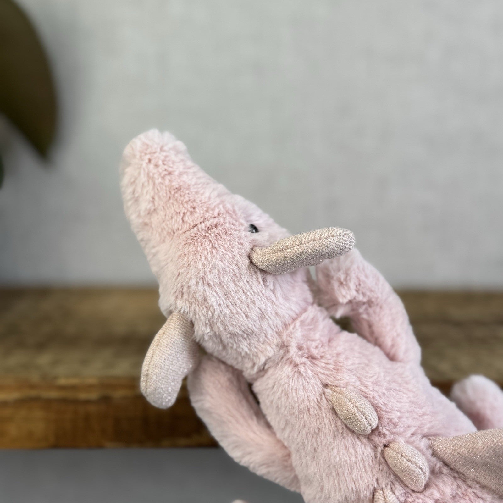 Jellycat Little Rose Dragon - Pink Dragon Soft Toy - Dragon Jellycat Small 12"