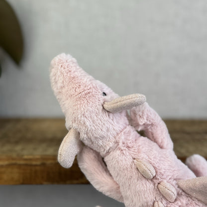 Jellycat Little Rose Dragon - Pink Dragon Soft Toy - Dragon Jellycat Small 12"