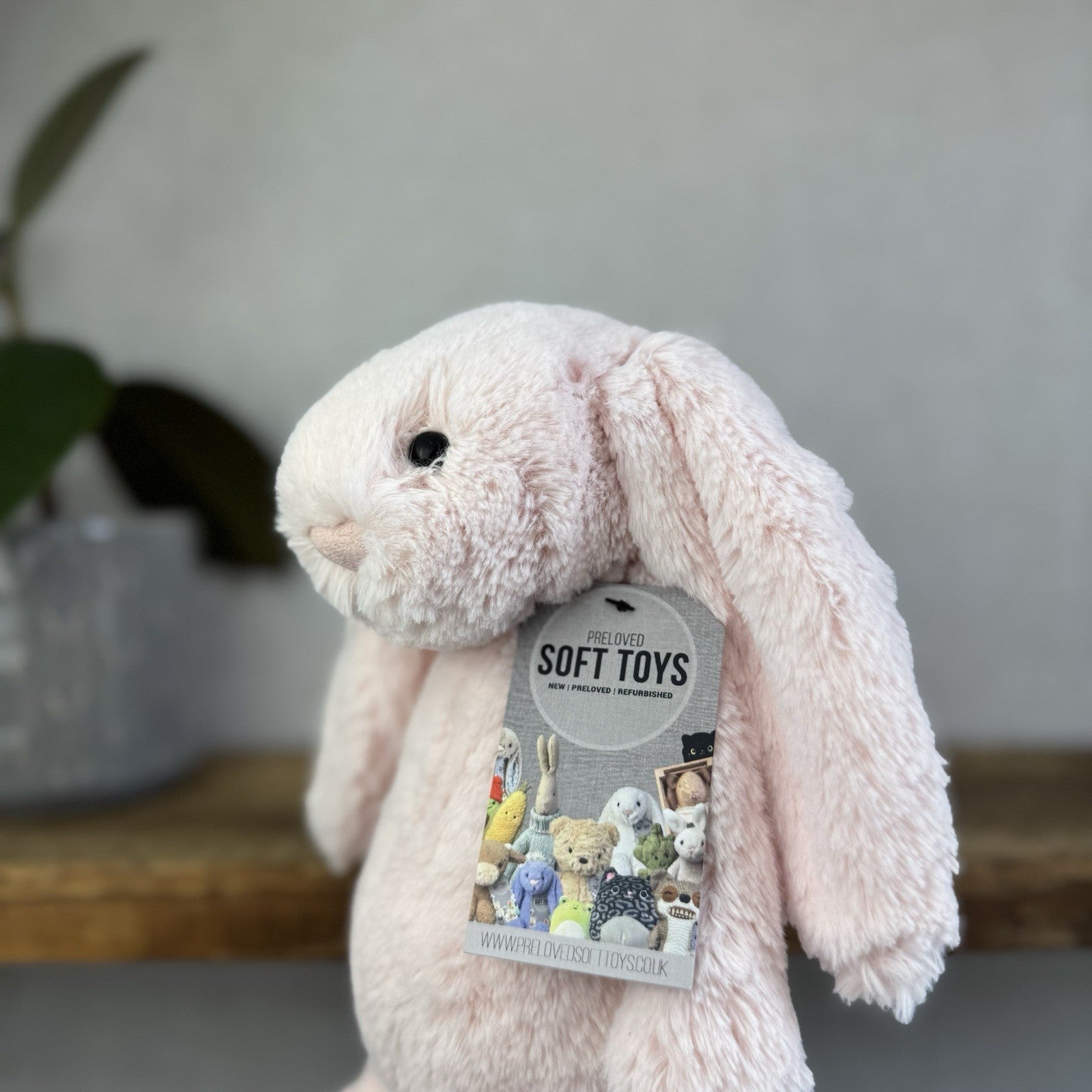 Jellycat Medium Bashful Baby Pink Bunny - Baby Pink Little Jellycat Rabbit 12”