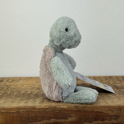 Jellycat Small Bashful Turtle - Small Green Turtle Soft Toy Retired 6" 