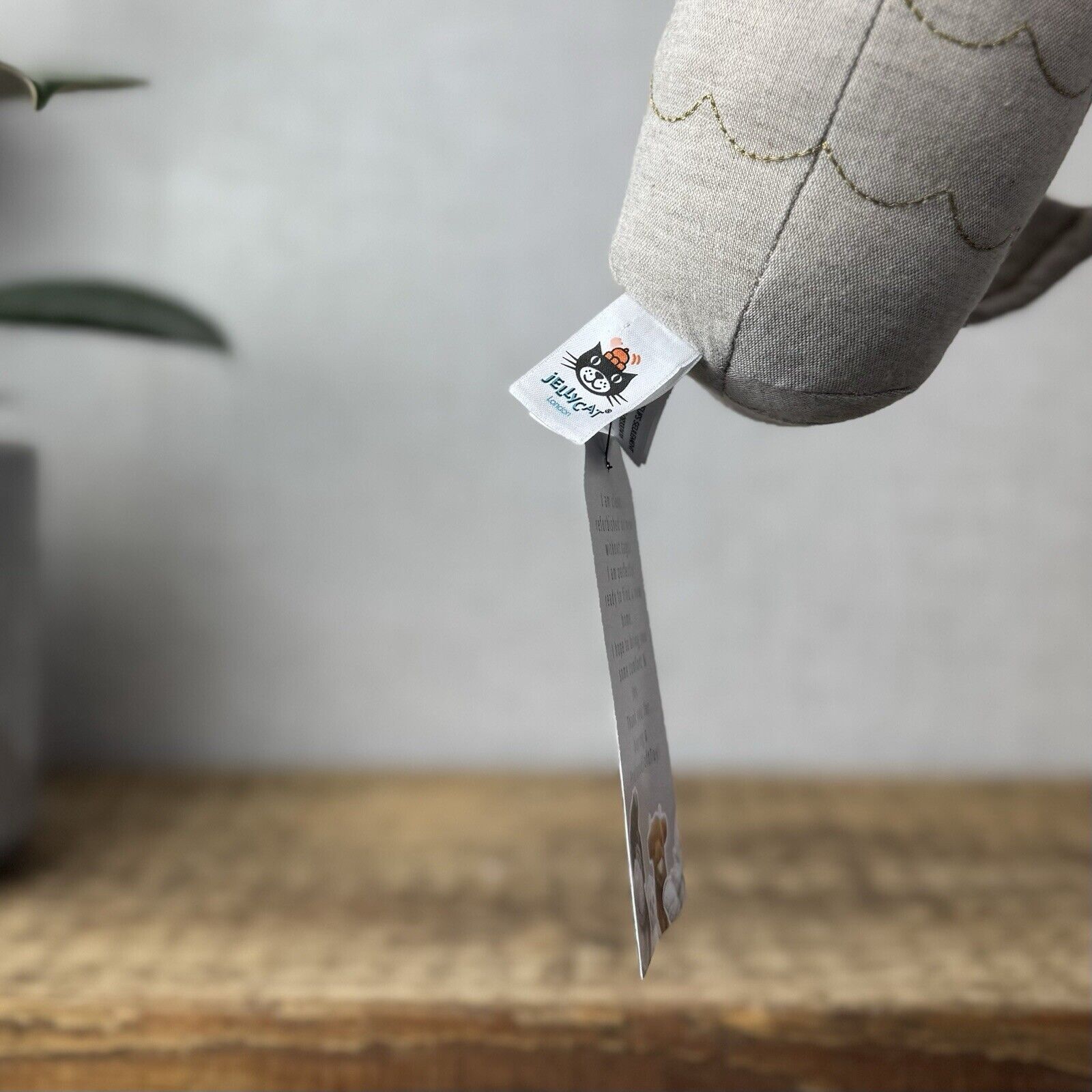 Jellycat Cream MerBunny - Mermaid Bunny Linen Beanie Plush Medium Soft Toy 12"