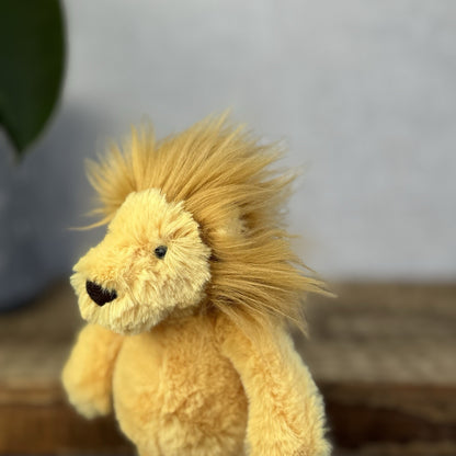 Jellycat Baby Bashful Lion - Tiny Mini Lion Soft Toy Pocket Pal Beanie Rare 5”