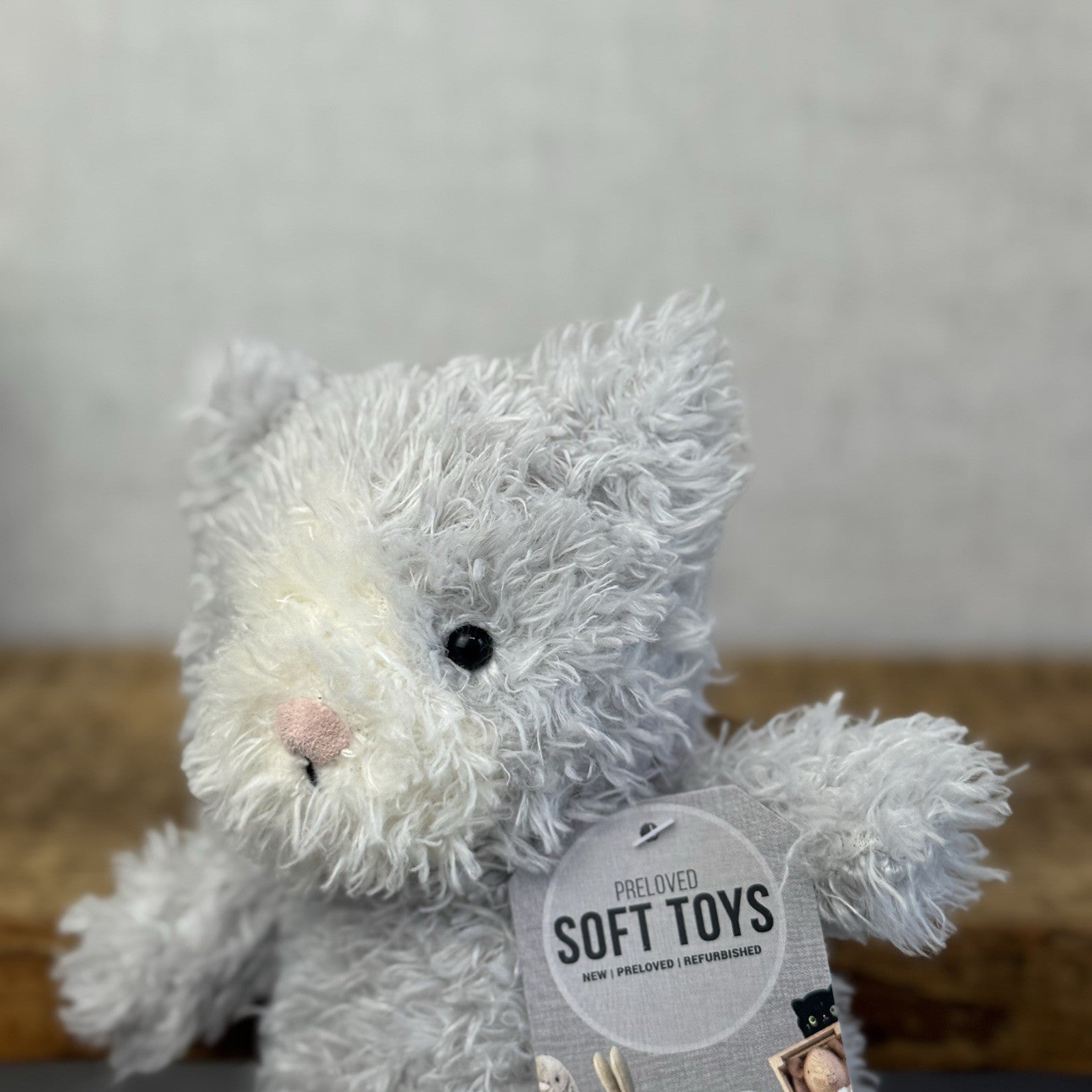 Jellycat Little Kitten - Small Grey Beanie Kitten Cat Retired Rare Small 7"