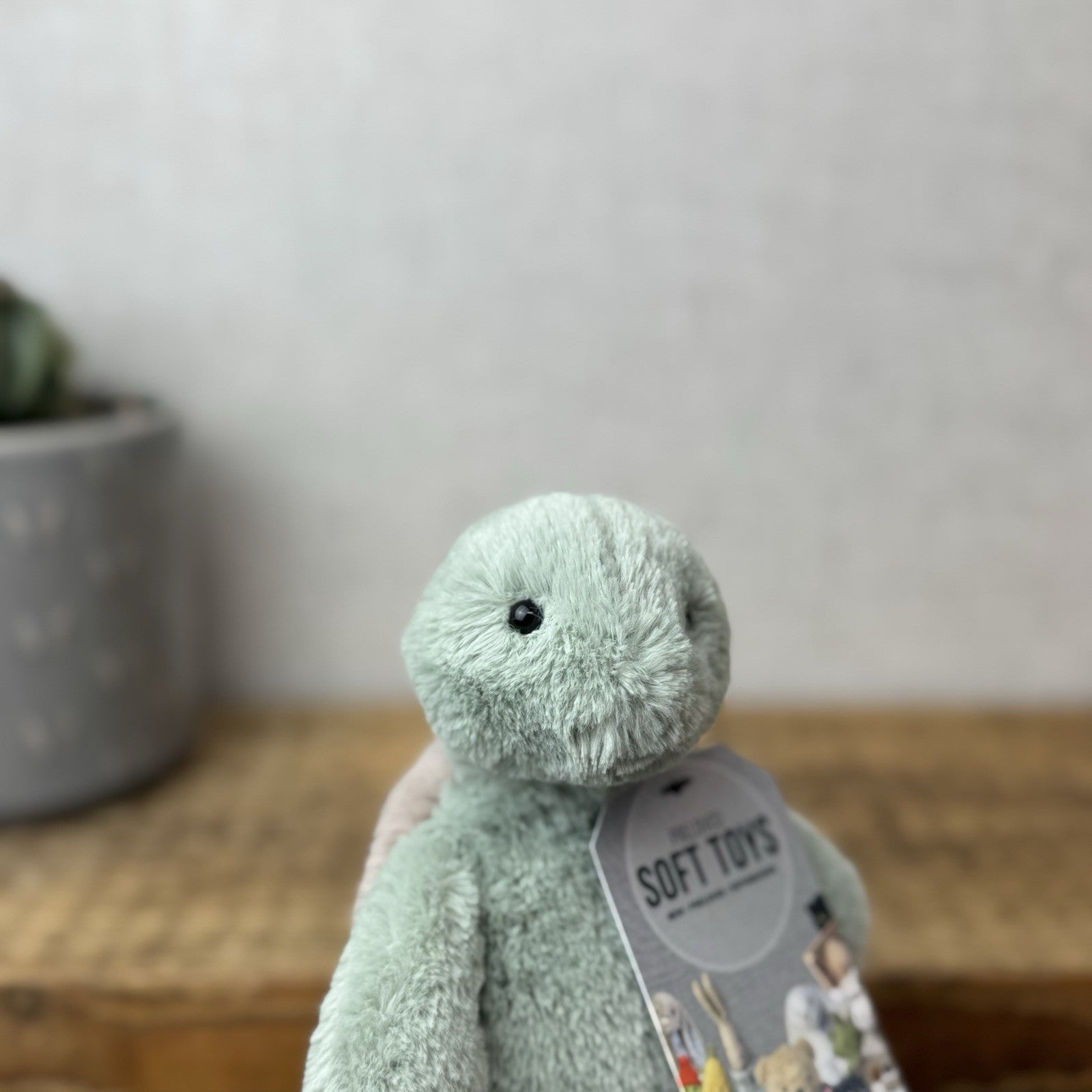 Jellycat Small Bashful Turtle - Small Beanie Light Green Tortoise Retired 8"