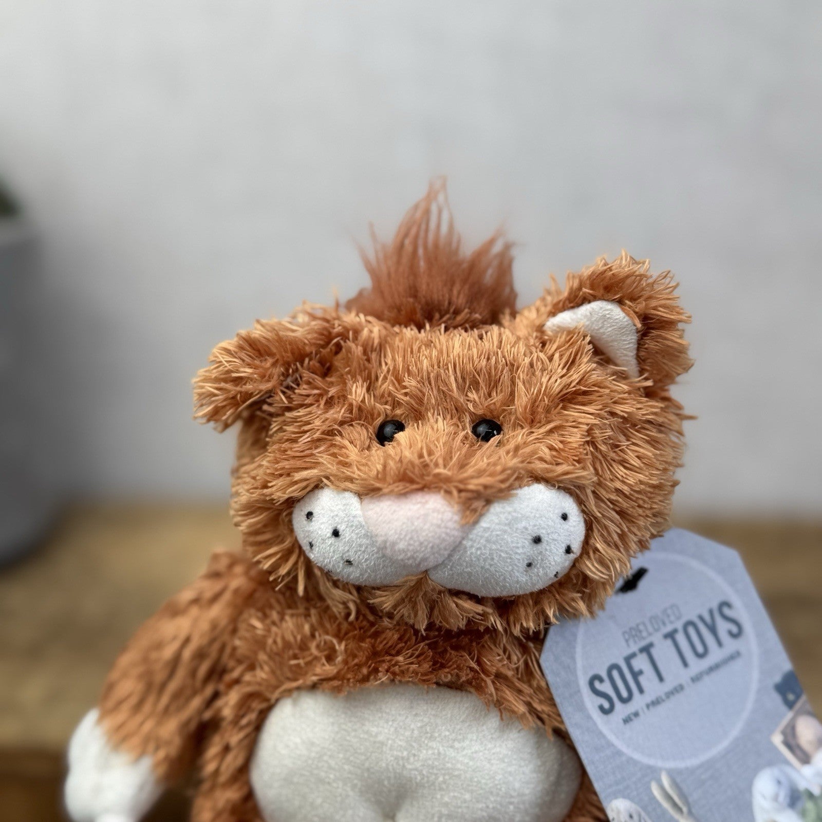 Jellycat Fred The Alley Cat - Vintage Ginger Scruffy Cat Soft Toy Collectible 8"