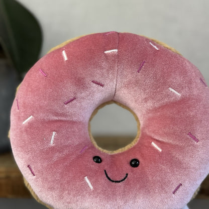 Jellycat Amuseable Doughnut Soft Toy Food Play Cute Collectible Beanie Plush 7"