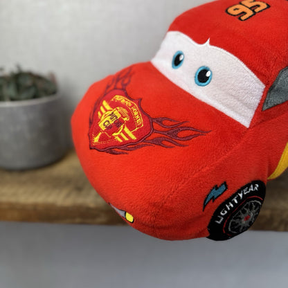 Disney Pixar Cars Lightening McQueen Plush Toy Pillow Soft Plush Cushion 15"