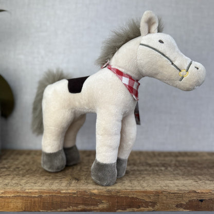 The Little White Company Horse Soft Toy - The Wild West Horse Pony Plush 12”