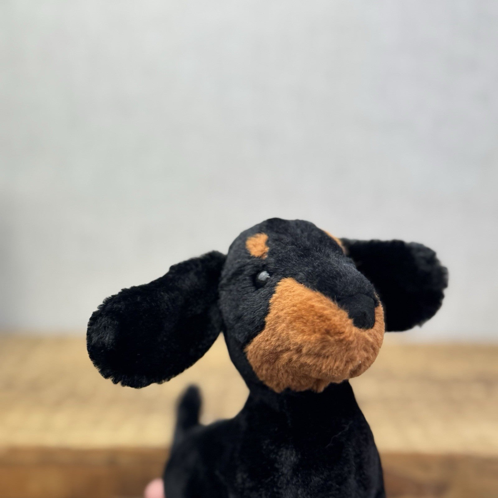 Jellycat Otto Sausage Dog - Brown/Black Sausage Dog Beanie Soft Toy Plush 8"