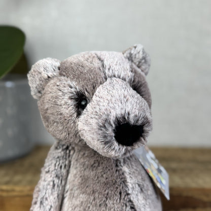 Jellycat Bramble Bear - Medium Woodland/cottontail colour Bashful Bear 12"