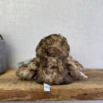 Build A Bear Mini Beans Sloth Buddy Brown Plush - Small Beanbag BAB NWOT 7"