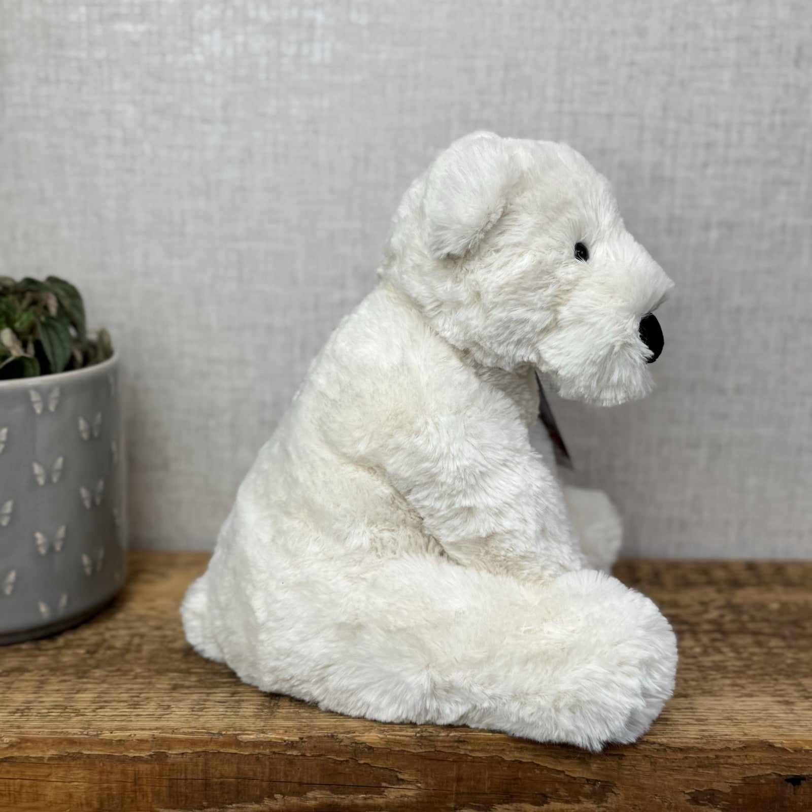 Jellycat Medium Perry Polar Bear - White Polar Bear Beanie Soft Toy 8” (#2)