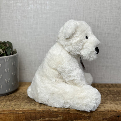 Jellycat Medium Perry Polar Bear - White Polar Bear Beanie Soft Toy 8” (#2)