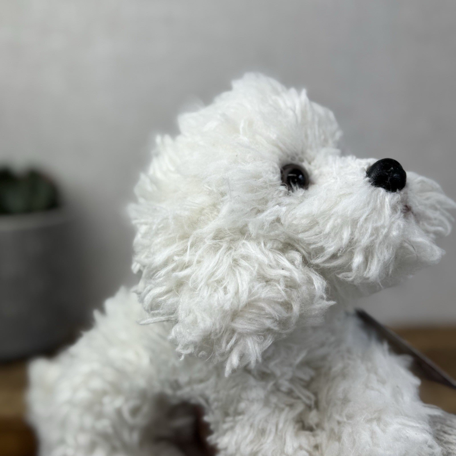 Russ Misty Bichon Frise - White Scruffy Fluffy Soft Toy Dog Plush White 13”