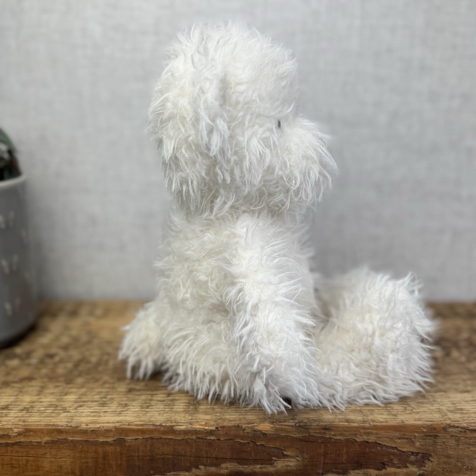 Jellycat Angora Blizzard Bear - Fluffy Medium White Bear Soft Toy Retired 12"