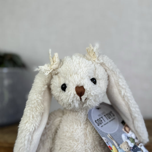 Barbara Bukowski Bears - Small Bukowski Bunny Retired Bow Ears Beanie Plush 12"
