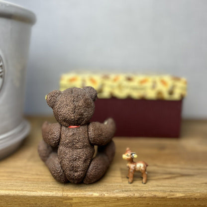 STEIFF 1984 Teddy Bear Petsy & Pewter Boeky Fawn By Enesco Porcelain Limited Ed