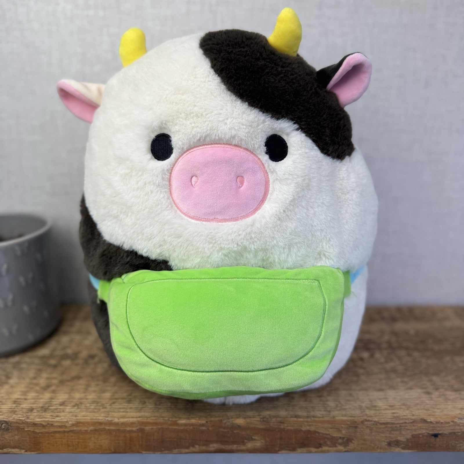 Squishmallow Fuzz-A-Mallow Connor The Cow Large 13"